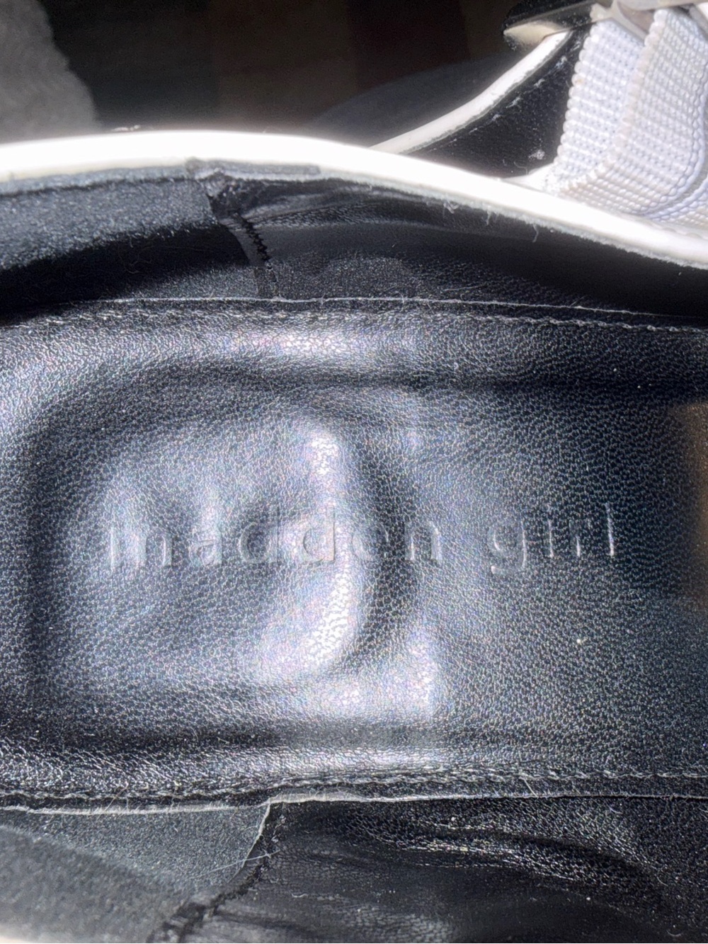 Madden Girl White Mary Janes with Buckle 8 - Picture 2 of 4